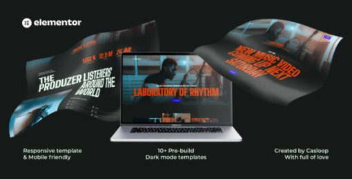 The Produzer – Music & Band Elementor Template Kit