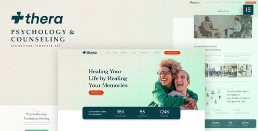 Thera – Psychology & Counseling Elementor Template Kit