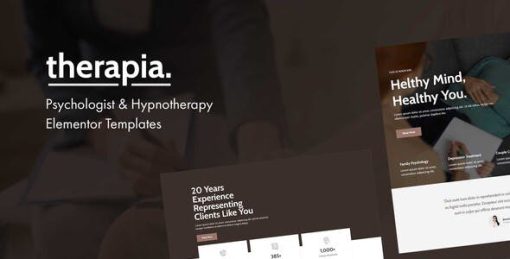 Therapia – Psychologist & Hypnotherapy Elementor Templates