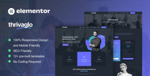Thrivaglo – Business Coach Elementor Template Kit