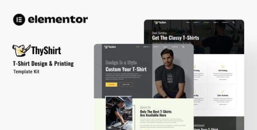 Thyshirt – TShirt Design and Printing Elementor Template Kit