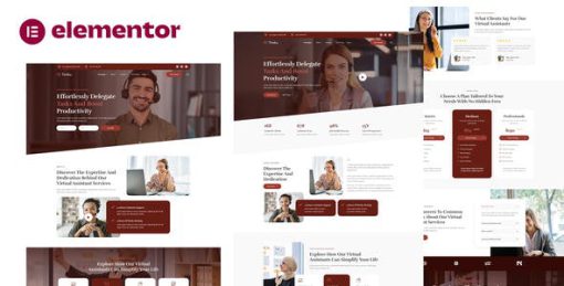 Timku – Virtual Assistant Business Elementor Template Kit