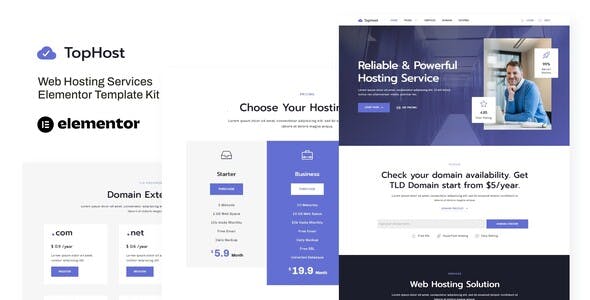 TopHost – Web Hosting Services Elementor Template Kit TopHost – Web Hosting Services Elementor Template Kit