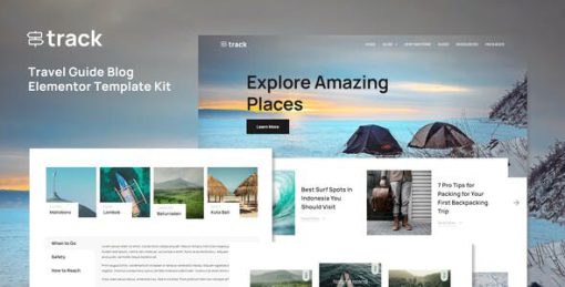 Track – Travel Guide Blog Elementor Template Kit