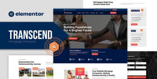 Transcend – Mortgage Lending Elementor Template Kit