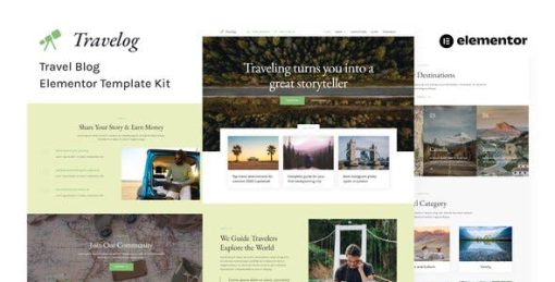Travelog – Travel Blog Elementor Template Kit