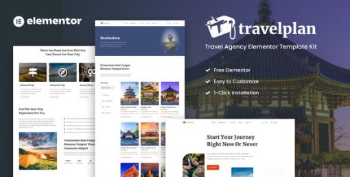 Travelplan – Tour & Travel Agency Elementor Template Kits