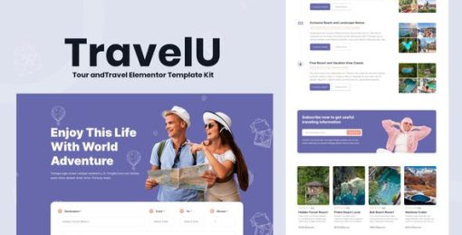TravelU – Tour & Travel Elementor Template Kit
