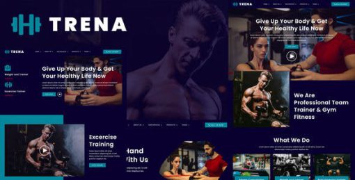 Trena – Sport & Fitness Trainer Services Elementor Template Kit