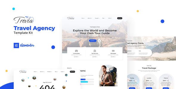 Trevia – Travel Agency Elementor Template Kit Trevia – Travel Agency Elementor Template Kit