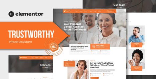 Trustworthy – Virtual Assistant Business Elementor Template Kit