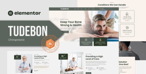 Tudebon – Chiropractic & Physiotherapy Elementor Template Kit
