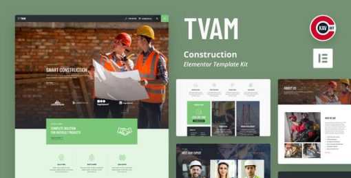 Tvam – Construction Elementor Template Kit