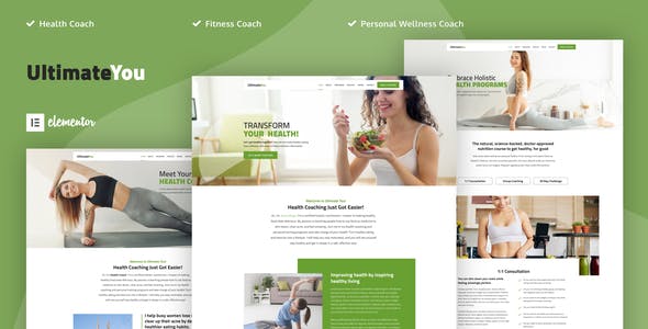 UltimateYou – Health Coach Elementor Template Kit UltimateYou – Health Coach Elementor Template Kit