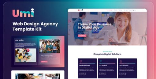 Umi – Web Design Agency Elementor Template Kit