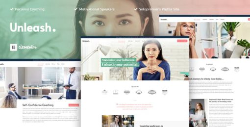 Unleash – Life Coach Elementor Template Kit