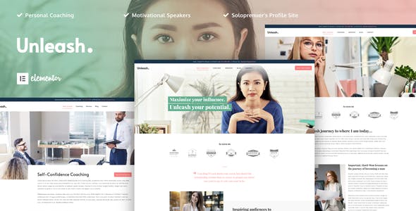 Unleash – Life Coach Elementor Template Kit Unleash – Life Coach Elementor Template Kit