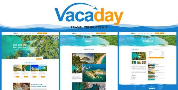 Vacaday – Travel Agency Elementor Template Kit Vacaday – Travel Agency Elementor Template Kit