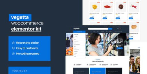Vegetta – Supermarket Multipurpose Woocommerce Elementor Kit