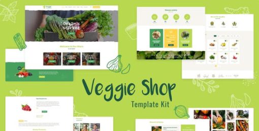 Veggie | Organic Food & Eco Online Store Products Template Kit