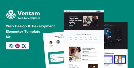 Ventam – Web Design Agency Elementor Template Kit