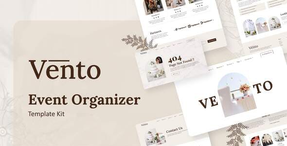 Vento – Event Organizer Elementor Template Kit Vento – Event Organizer Elementor Template Kit