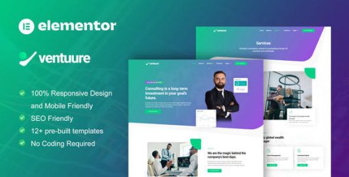 Ventuure – Business Consulting & Investment Elementor Template Kit