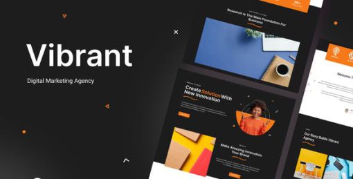 Vibrant – Digital Agency Elementor Template Kit