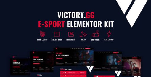 Victory – Esports & Gaming Elementor Template Kit