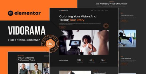 Vidorama – Film & Video Production Service Elementor Template Kit