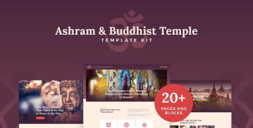 Vihara – Ashram & Oriental Buddhist Temple Elementor Template Kit