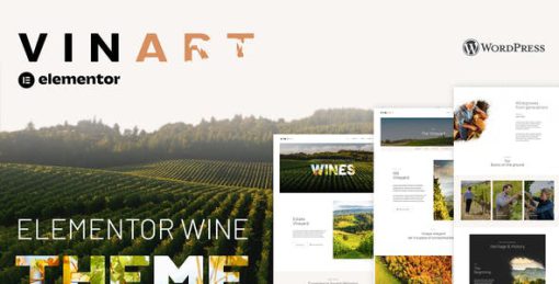 Vinart – Wine Brand & Vinyard Elementor Template Kit