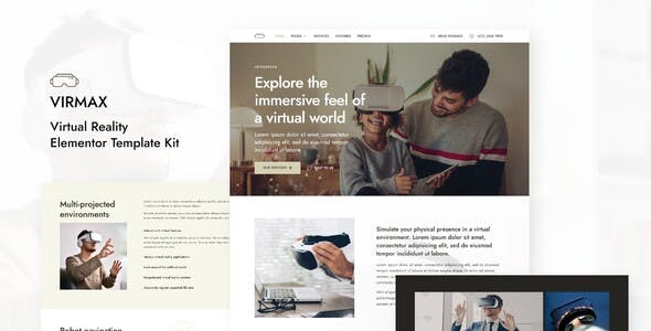 Virmax – Virtual Reality Services Elementor Template Kit Virmax – Virtual Reality Services Elementor Template Kit