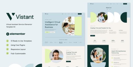 Vistant – Virtual Assistant Service Elementor Template Kit