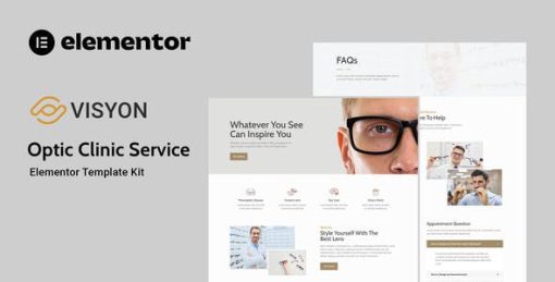Visyon – Optic Clinic Service Elementor Template Kit
