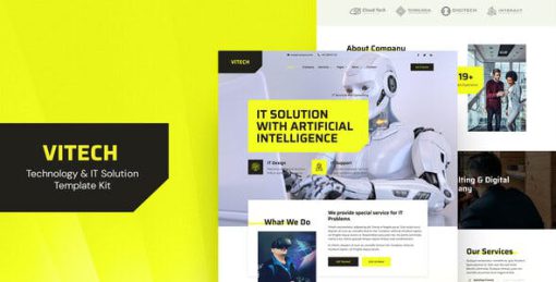 Vitech – Technology & IT Solution Elementor Template Kit