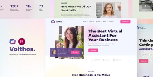 Voithos | Personal Virtual Assistant Elementor Template Kit