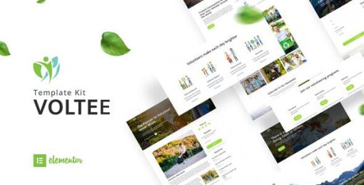 Voltee – Volunteering Service Elementor Template Kit