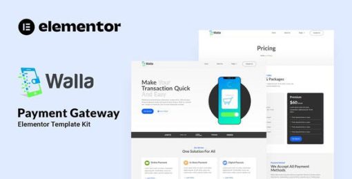 Walla – Payment Gateway Elementor Template Kit