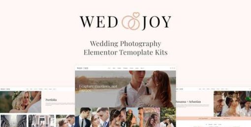 Wedjoy – Wedding Photography Elementor Template Kit