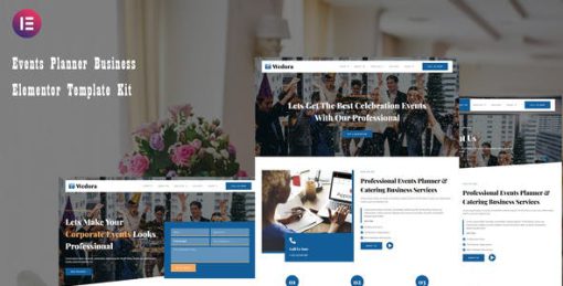 Wedora – Events Planner Business Elementor Template Kit