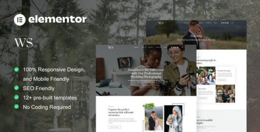 Wedshot – Wedding Photography Service Elementor Template Kit