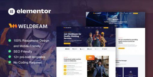 WeldBeam – Welding Services & Industrial Elementor Template Kit