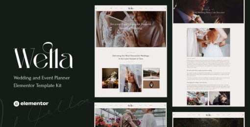 Wella – Wedding & Event Planner Elementor Template Kit