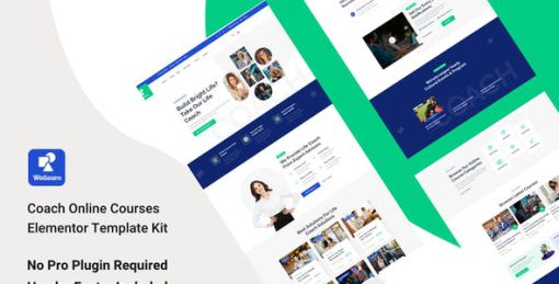 Wellern – Coach Online Courses Elementor Template Kit