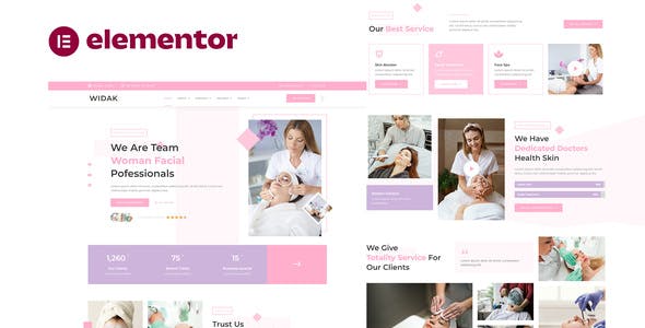 Widak – Facial Care & Beauty Treatment Elementor Pro Template Kit Widak – Facial Care & Beauty Treatment Elementor Pro Template Kit