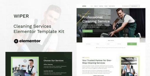 Wiper – Cleaning Services Elementor Template Kit