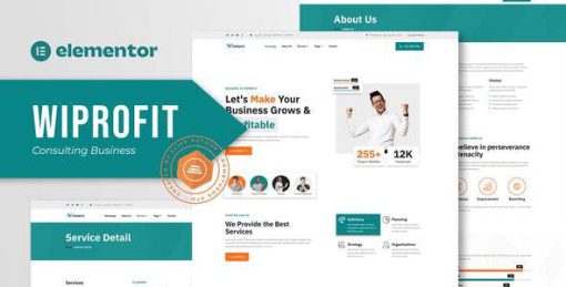 Wiprofit – Consulting Business Elementor Template Kit