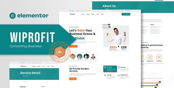 Wiprofit – Consulting Business Elementor Template Kit Wiprofit – Consulting Business Elementor Template Kit