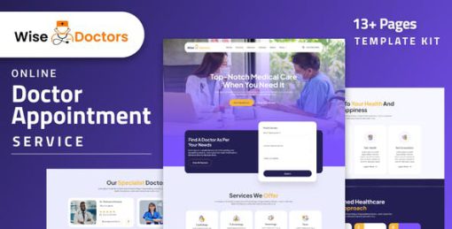 WiseDoctors – Healthcare & Medical Elementor Template Kit